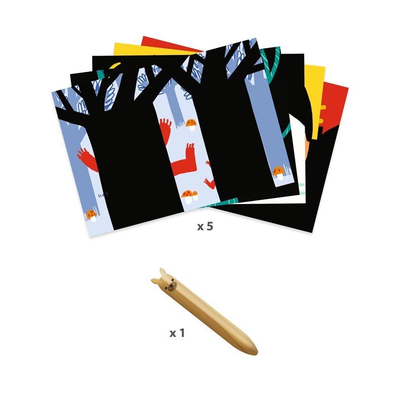 Cuadros para rascar Animales para descubrir - Imagen 3