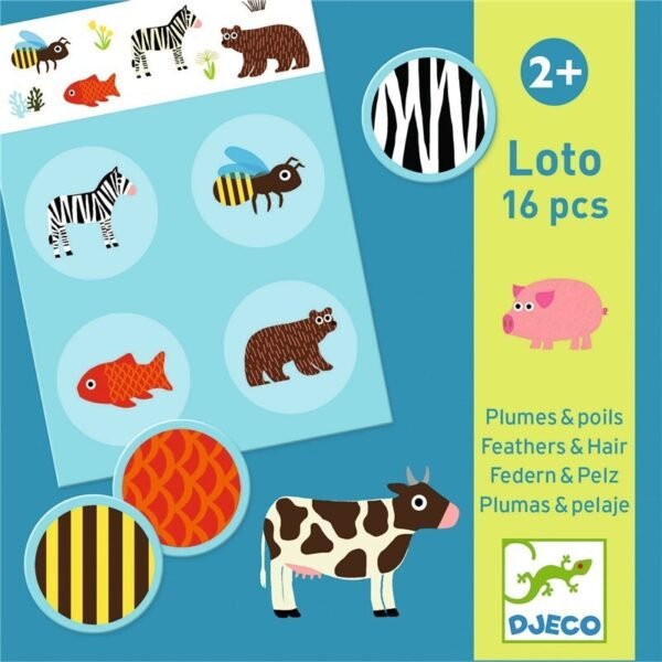 Educativos Bingo Plumas y Pelaje